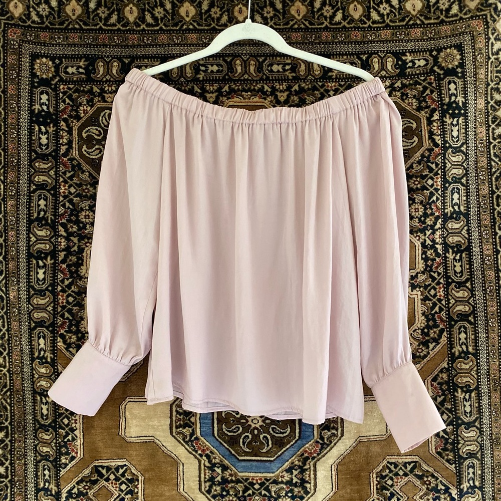 Silky off shoulder top